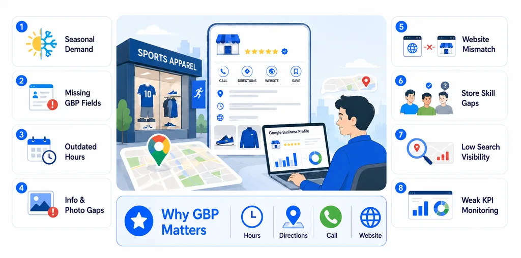 Googleビジネスプロフィール最適化 背景と課題 (Google Business Profile Optimization - Background and Challenges)