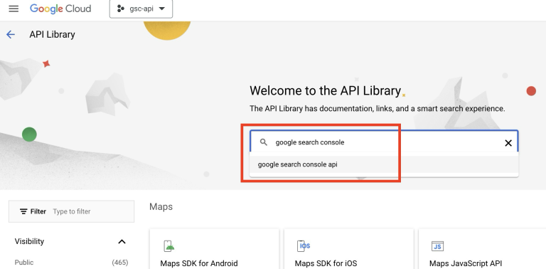Search Console API Search Results