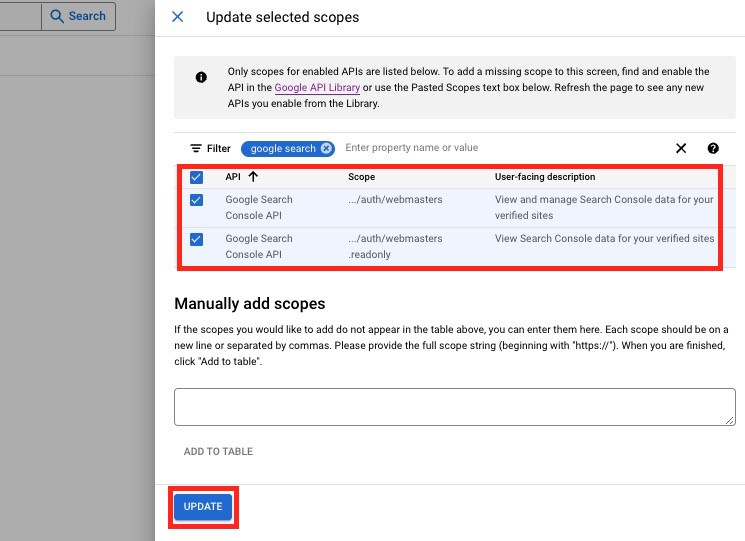 Test User Addition Screen